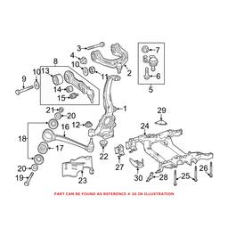 Suspension Crossmember Bolt - Rear